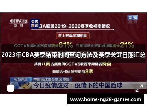 2023年CBA赛季结束时间查询方法及赛季关键日期汇总 2023年CBA赛季结束时间查询方法及赛季关键日期汇总